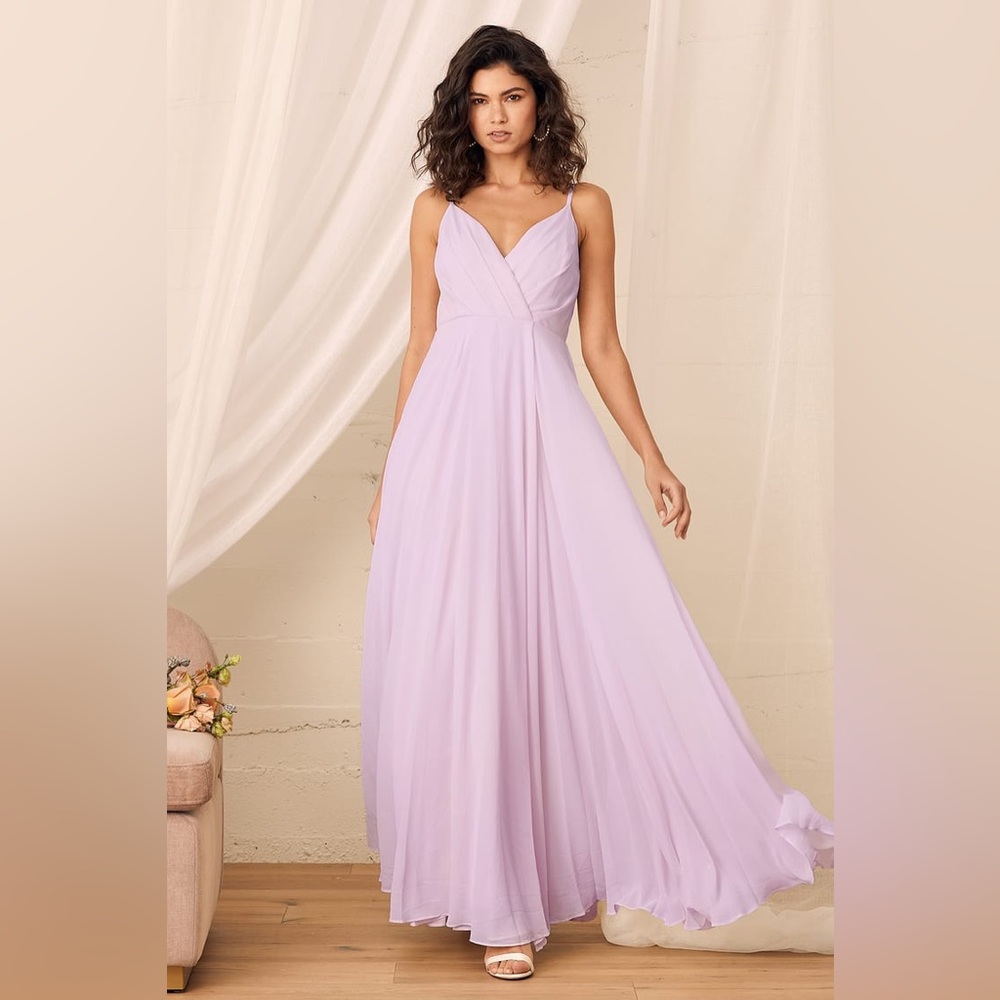 Lulu's Lavender Maxi Dress